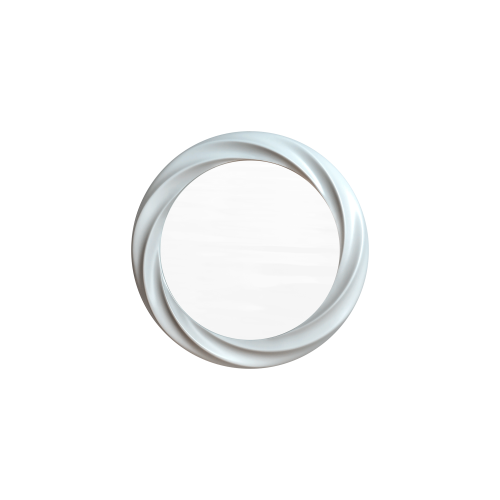 Настенное зеркало Текапо Tekapo B 66*66*4 см, белый  шелк
